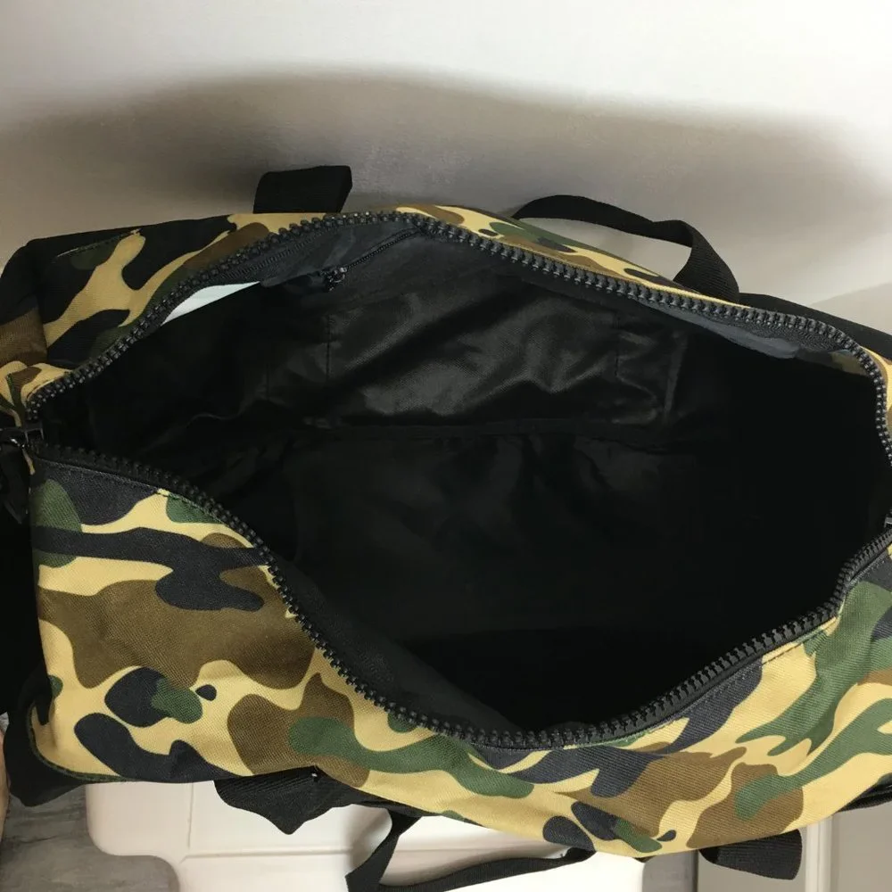 Champion camo & Black Gym Duffle Duffel bag NEW